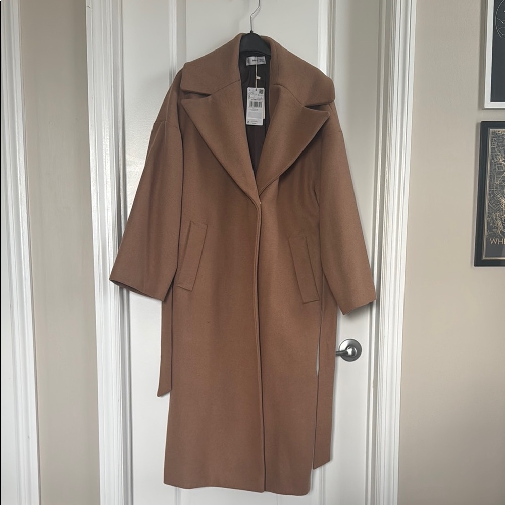 Mango Tan Women's Coat